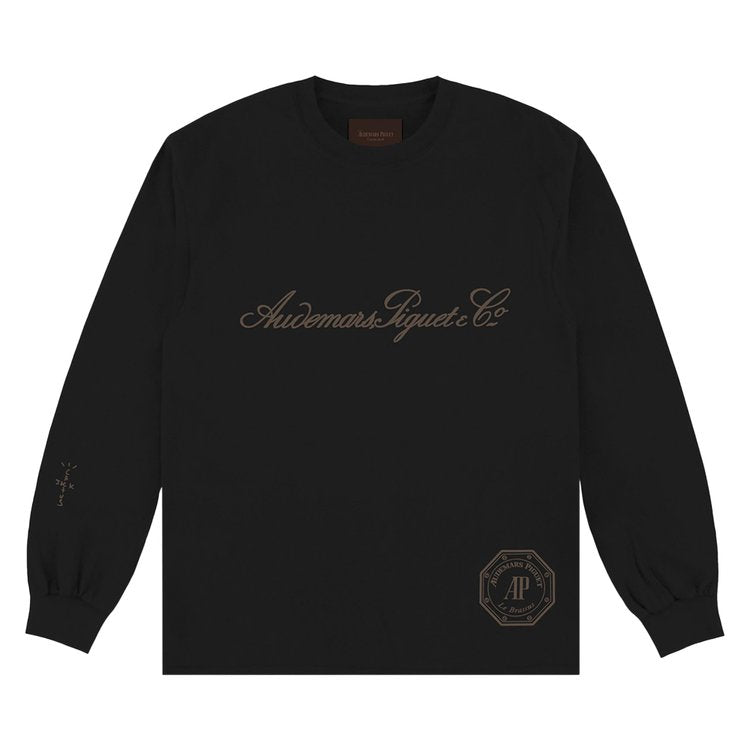 Travis Scott CJ x Audemars Piguet Le Brassus Long Sleeve Tee Black