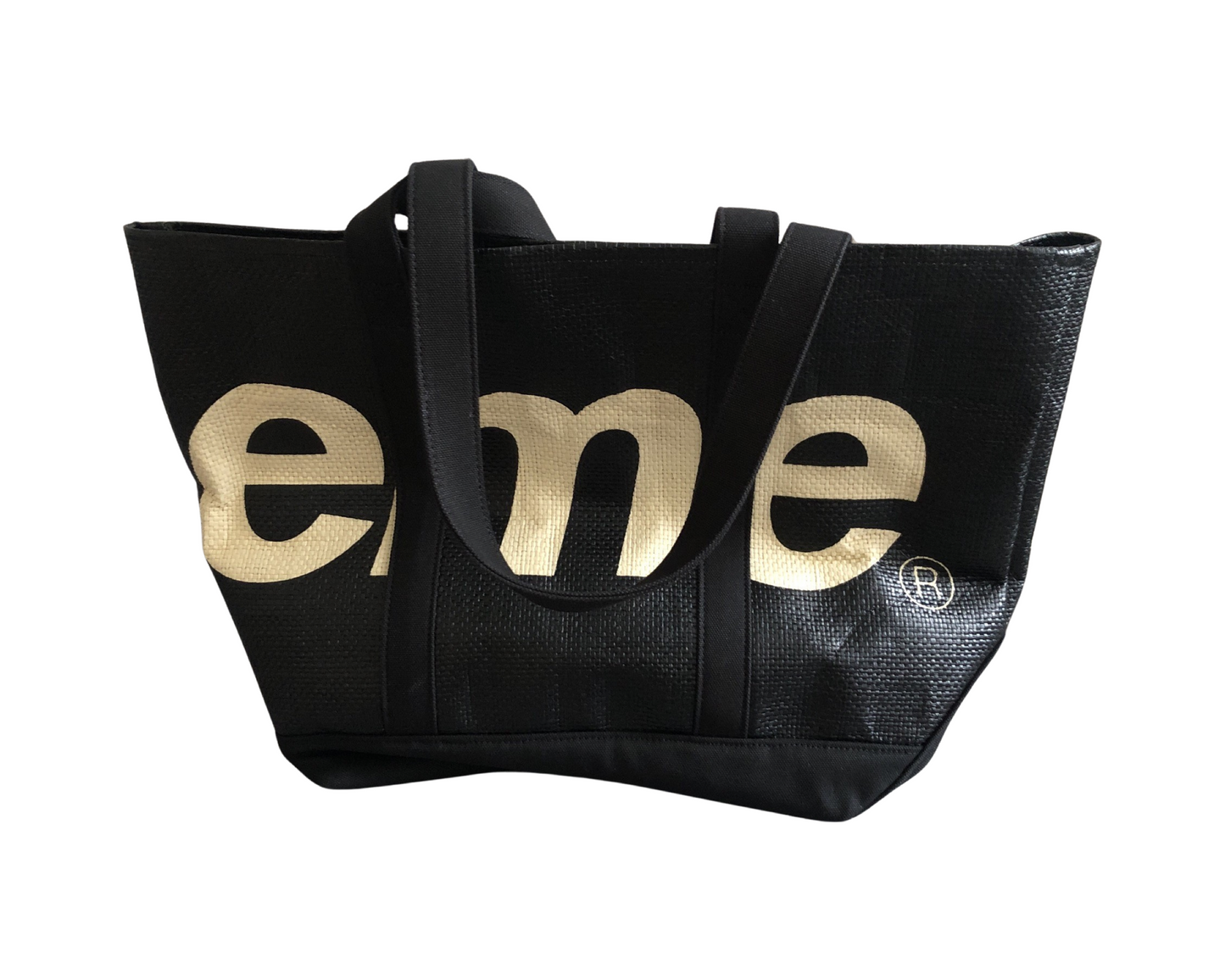 Supreme Raffia Tote Black