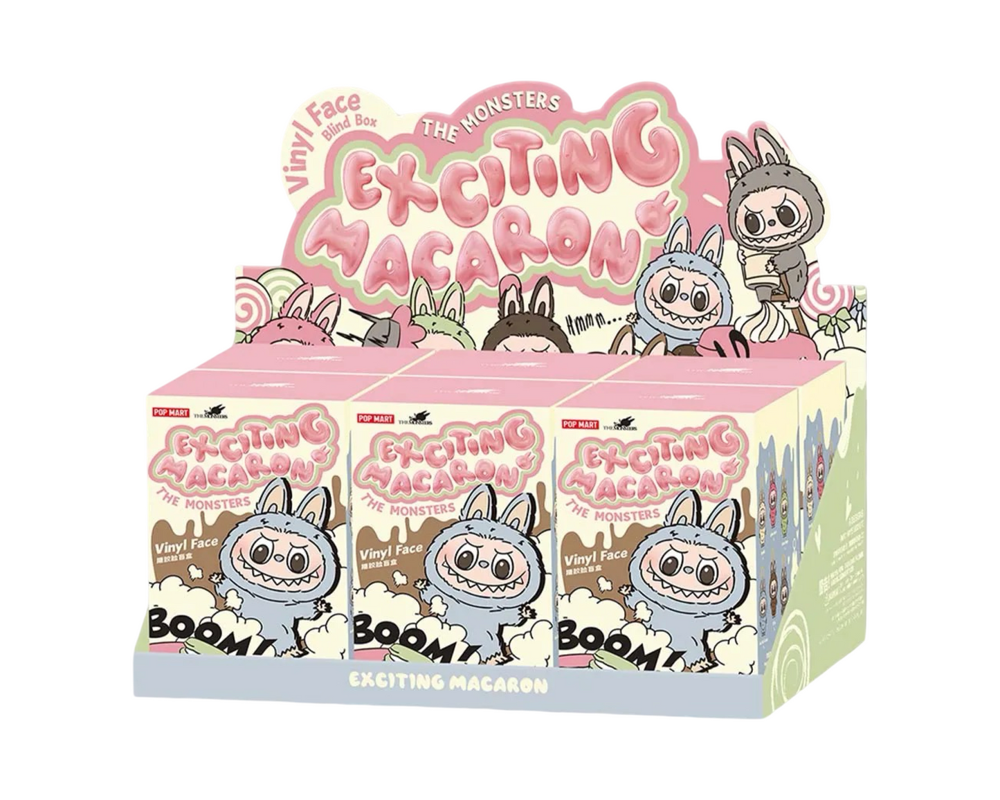 Pop Mart Labubu The Monsters Tasty Macarons Vinyl Face (1 Blind Box)