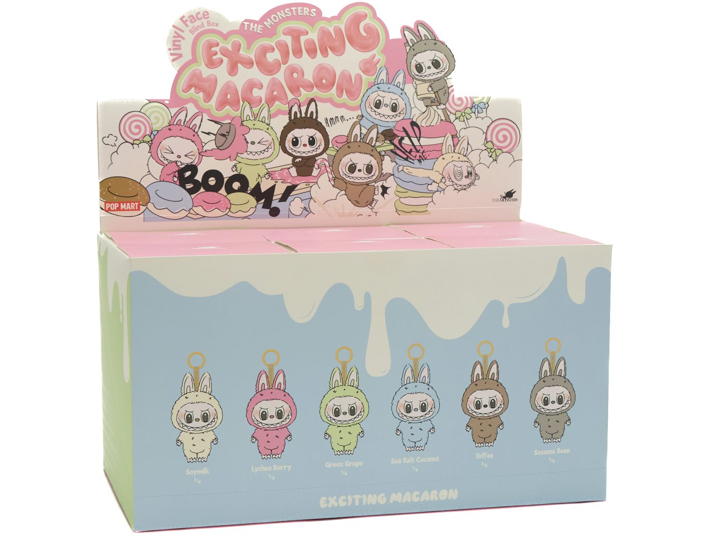 Pop Mart Labubu The Monsters Tasty Macarons Vinyl Face (1 Blind Box)