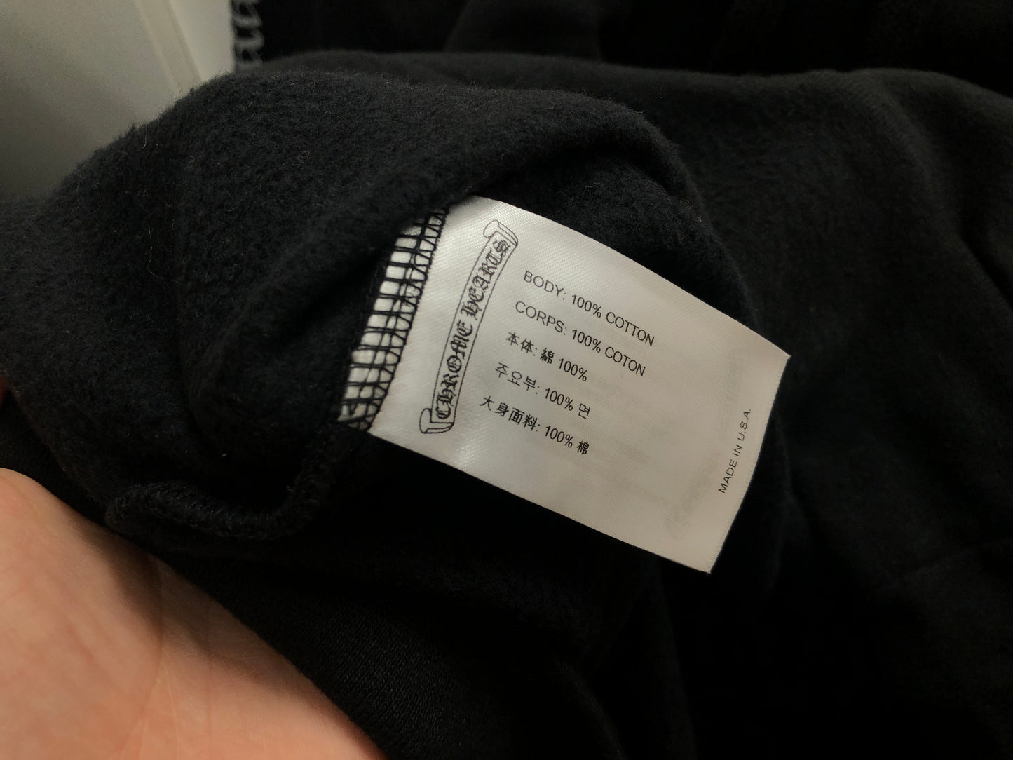 Chrome Hearts Glitter Hoodie Black