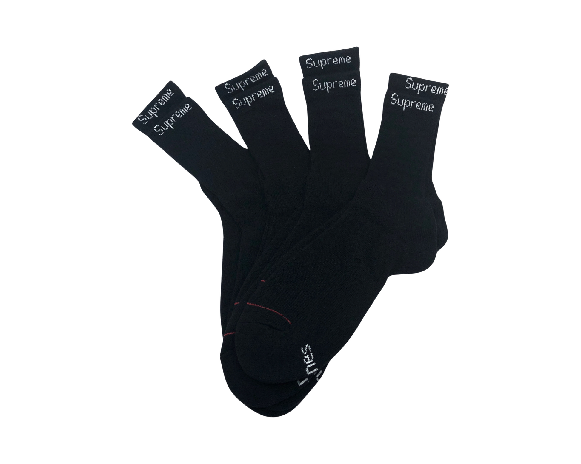 Supreme sales socks black